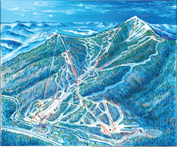 Whiteface Mountain Ski Resort Piste Trail Map