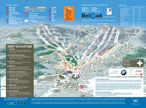 Windham Mountain Ski Resort Piste Map