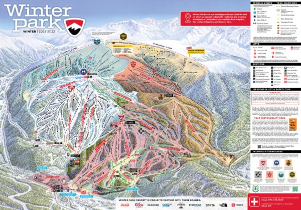 Winter Park Piste Maps And Ski Maps   Winter Park Piste Ski Map 