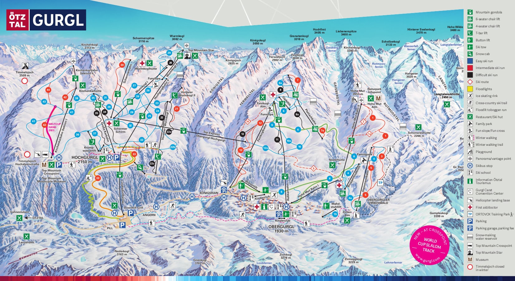 Obergurgl Piste Map