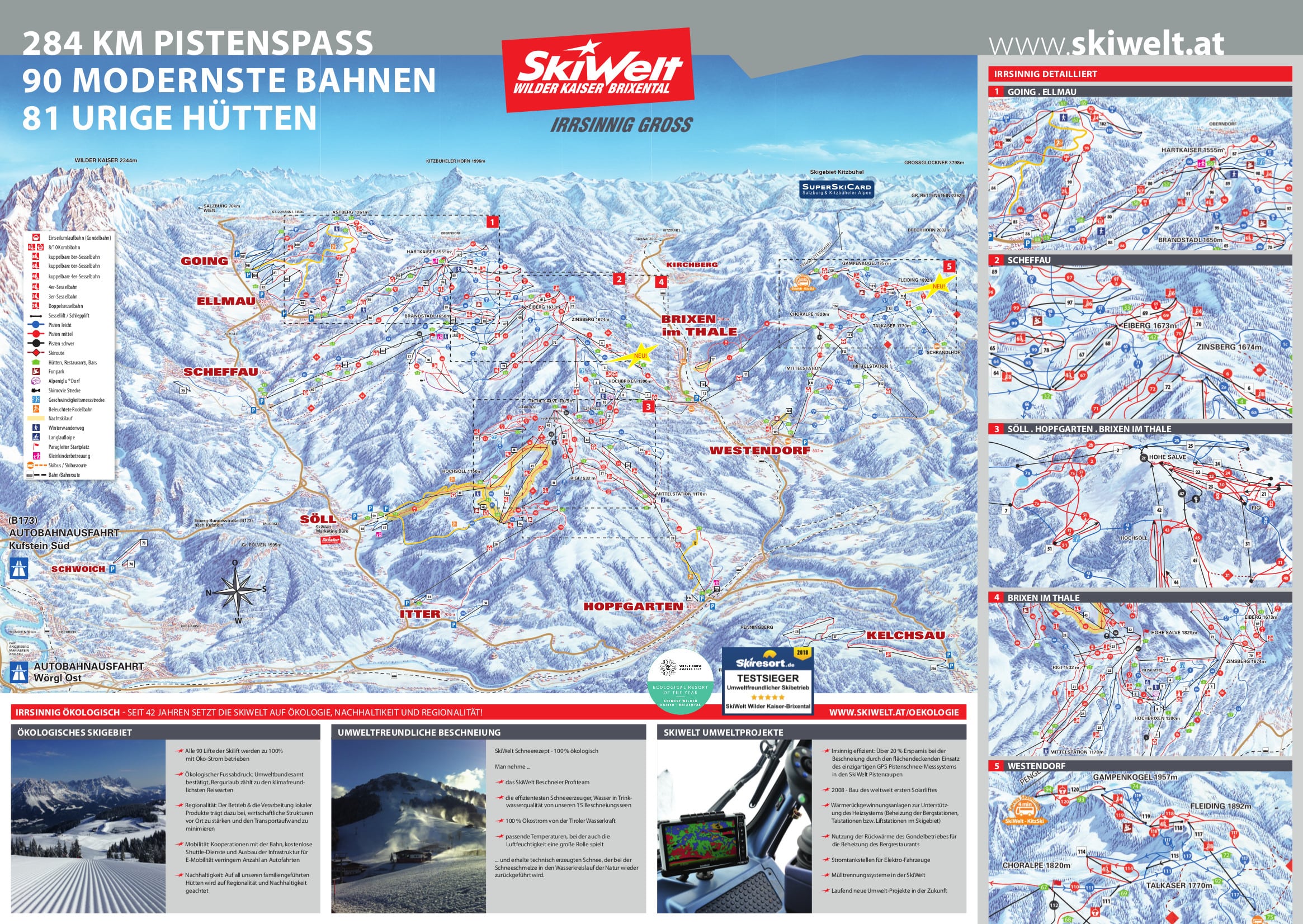 Hohe Salve Piste Map