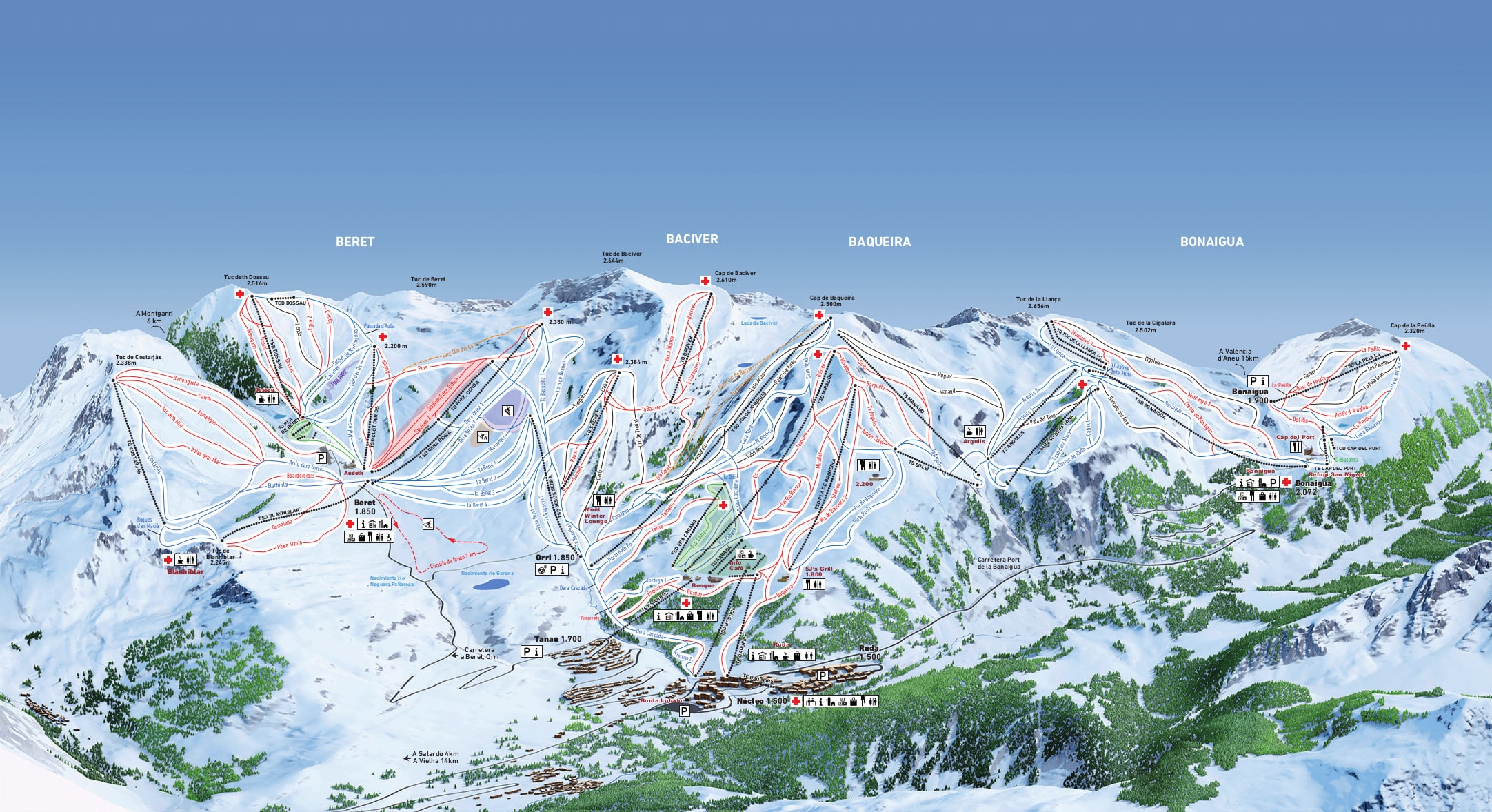 Baqueira Beret Piste Map