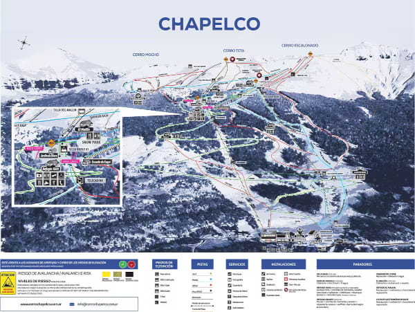 Chapelco Ski Resort Piste Map