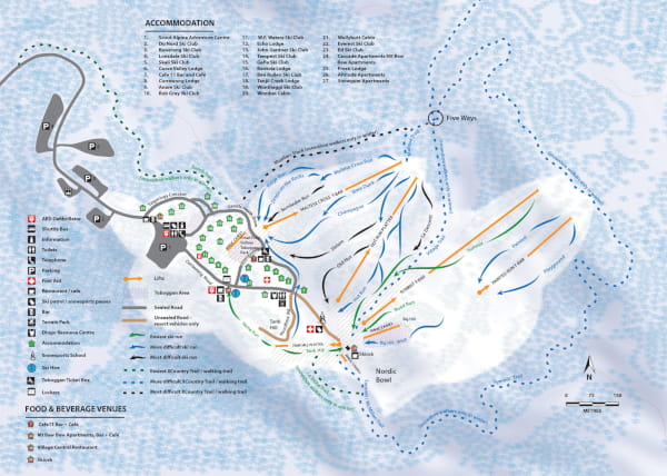 Mount Baw Baw Ski Resort Piste Ski Map