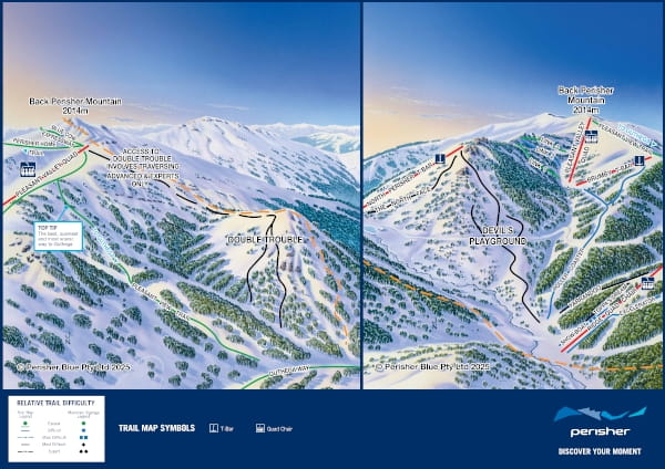 Perisher Devil's Play Ground Piste Map