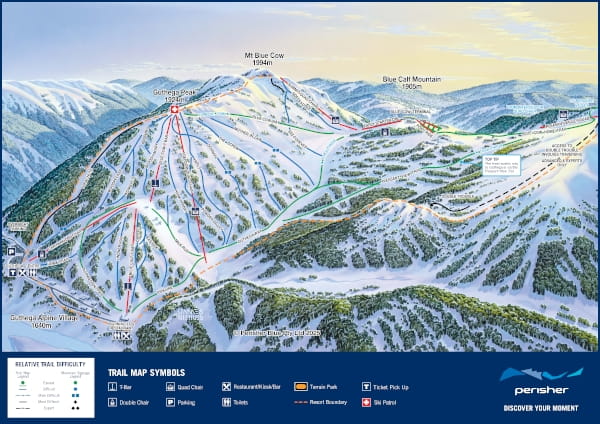 Perisher Guthega Piste Map