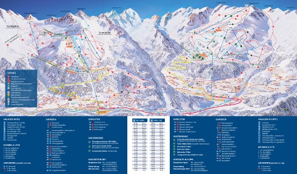 Kappl Ski Resort Piste Map