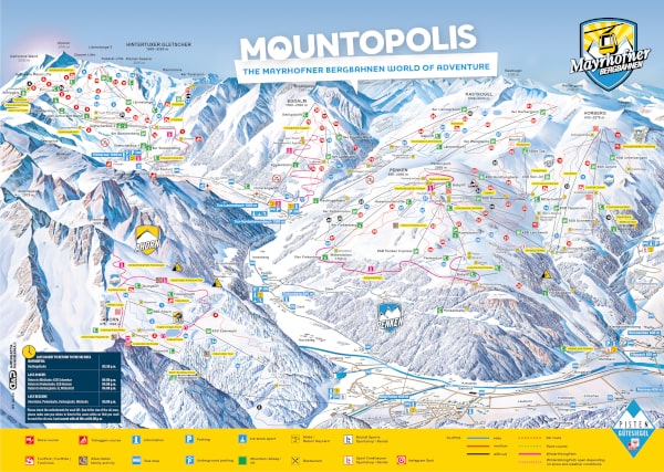 Mayrhofen Piste Ski Map