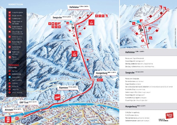 Nordkette Seegrube Ski Resort Piste Map