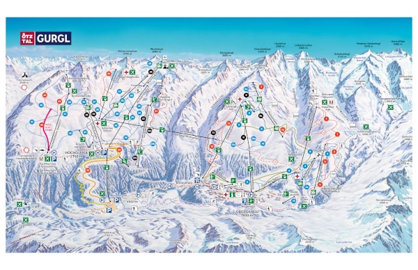 Obergurgl Ski Resort Piste Map