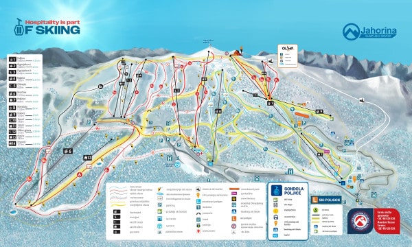 Jahorina Sarejevo Piste Map