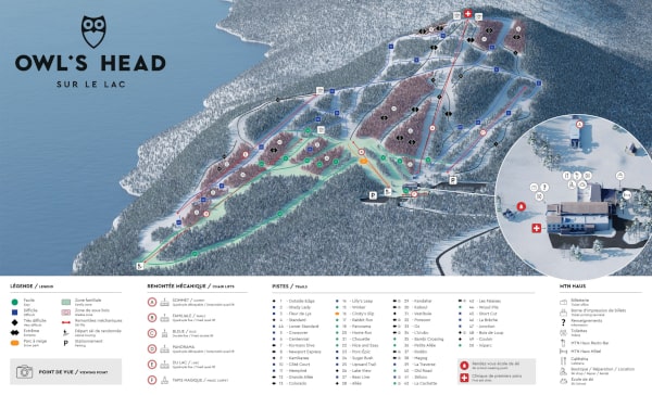Owl's Head Ski Resort Piste Map