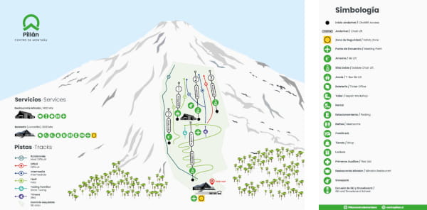 Pillán Ski Resort Piste Map