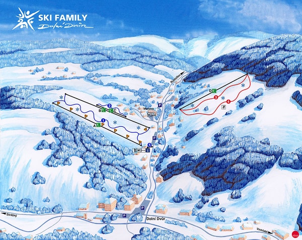 Dolní Dvůr Piste Map