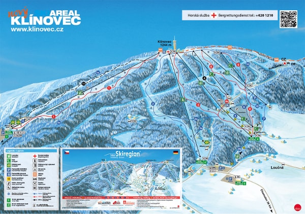 Klinovec Piste Map