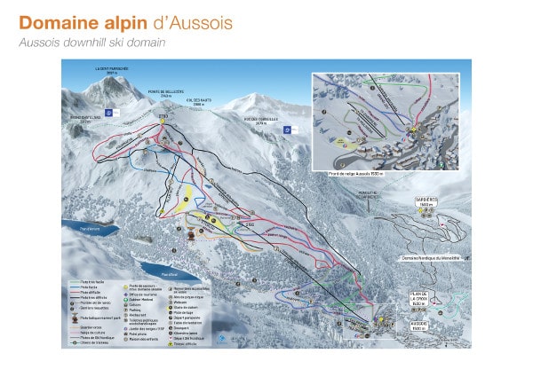 Aussois Ski Resort Piste Map