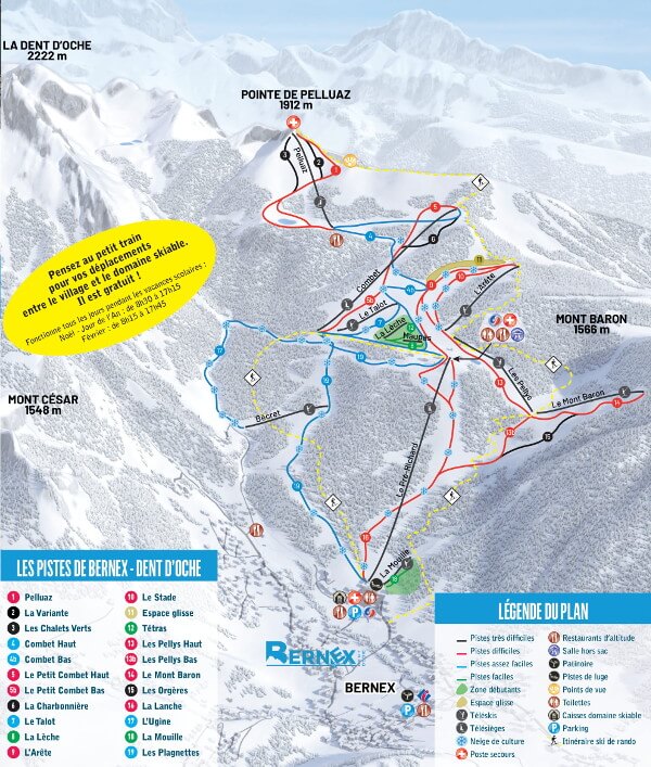 Bernex Piste Map