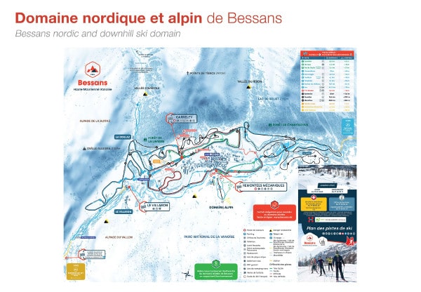 Bessans Piste Map