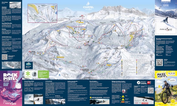 Chatel Piste Ski Map