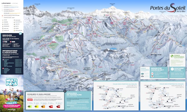 Portes du Soleil Ski Resort Piste Map