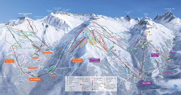 Valmeinier Piste Maps
