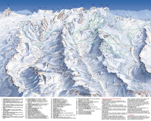 Alagna Piste Map