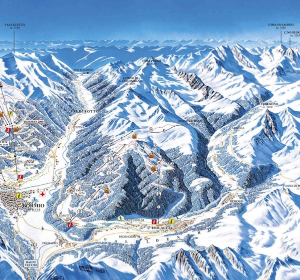 Cima Piazzi Piste Map
