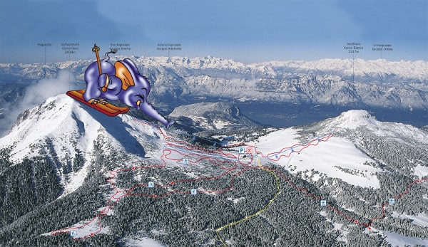 Oclini Piste Map