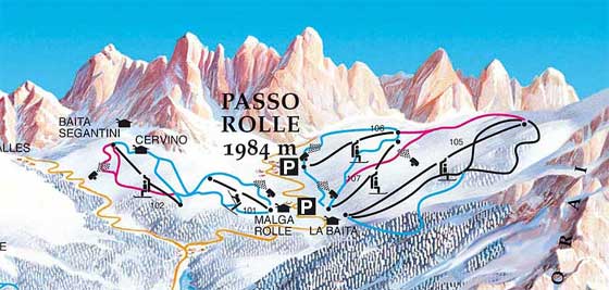 Rolle Piste Map