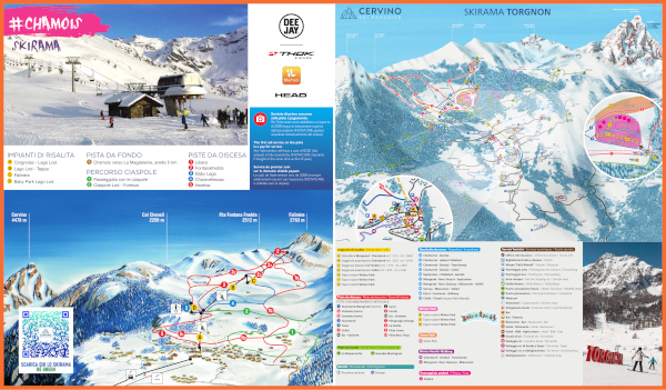 Torgnon Piste Ski Map