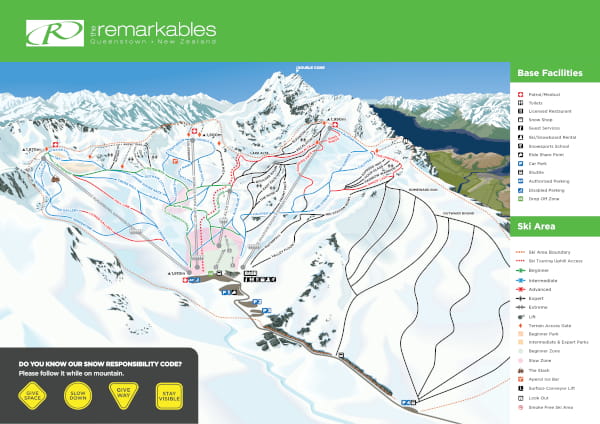 The Remarkables Ski Resort Piste Map