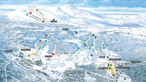 Edsasdalen Piste Map