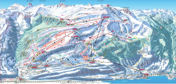 Flumserberg Ski Resort Piste Map