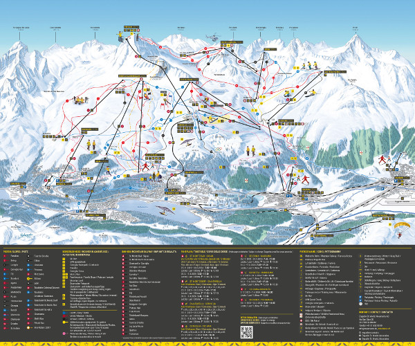 St Moritz Ski Resort Piste Map