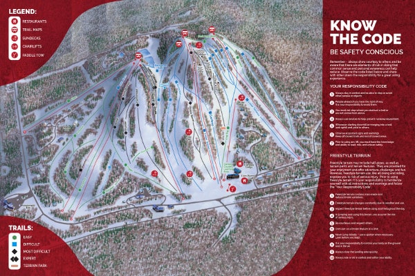 Big Powderhorn, Colorado Ski Resort Piste Map