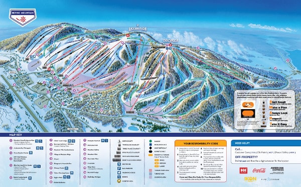 Boyne Mountain Ski Resort Piste Map