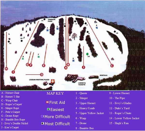 Bradford Piste Map