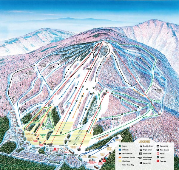 Cranmore Ski Resort Piste Ski Trail Map