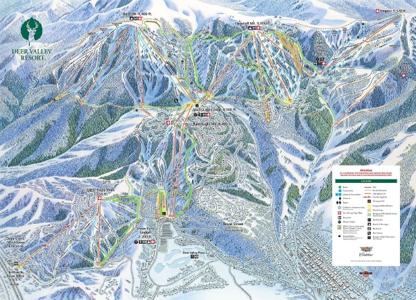 Deer Valley Piste Map