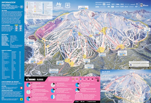 Mammoth Ski Resort Piste Map