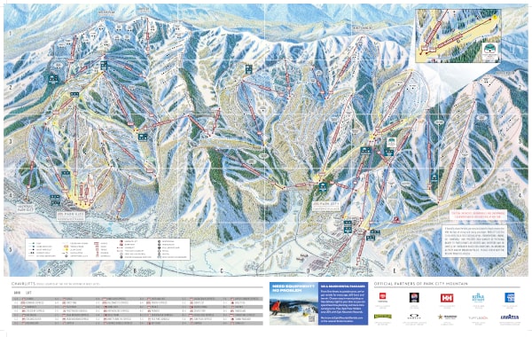 Park City Ski Resort Piste Map