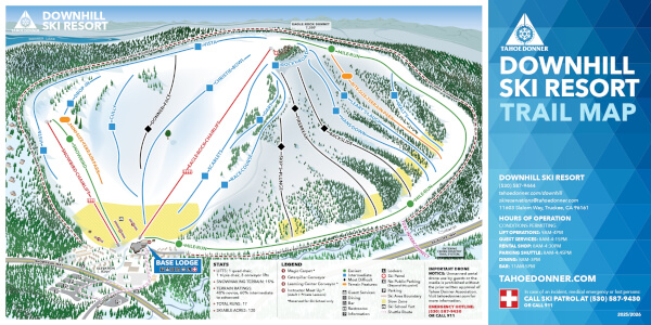 Tahoe Donner Ski Resort Piste Map
