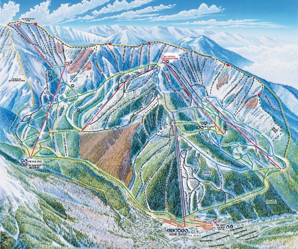 Taos Ski Valley Piste Map