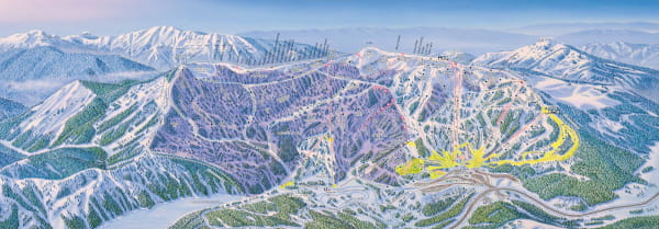 Wolf Creek, Colorado Ski Resort Piste Ski Map
